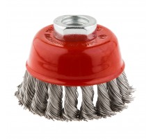 Щітка дротяна чашкова 80 мм x М14, INOX
