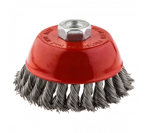 Щітка дротяна чашкова 100 мм x М14, INOX