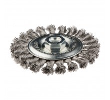 Щітка дротяна дискова, 125 мм x M14, INOX