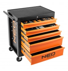 Тележка для инструментов Neo Tools 84-214-6 c 5 ящиками ящиками и набором профессиональных инструментов
