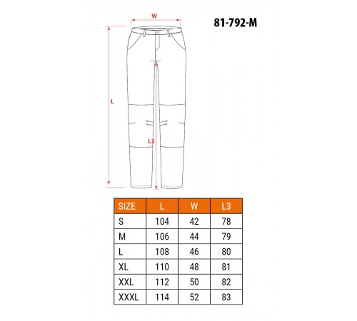 Рабочие штаны Neo Tools 81-792 Hi Visibility XXL