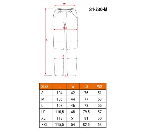 Рабочие брюки Neo Tools 81-230 (2 в 1) LD