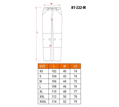 Рабочие брюки Neo Tools 81-222 CAMO XXL