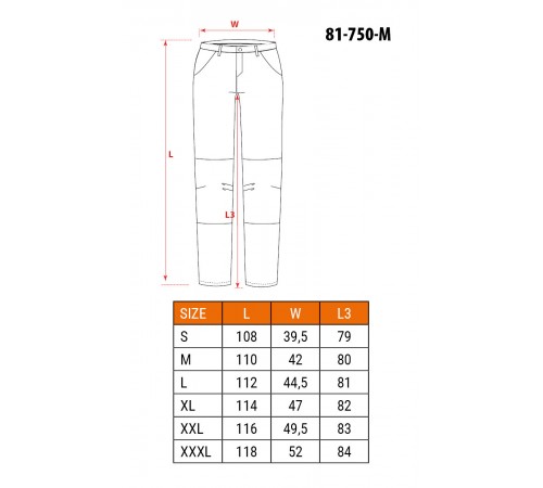 Утепленные рабочие брюки Neo Tools 81-750 softshell S