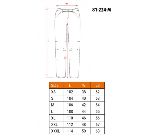 Рабочие брюки Neo Tools 81-224 Navy XXL