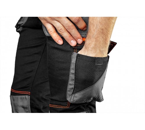 Рабочий полукомбинезон Neo Tools HD Slim 81-248 с усиленными швами и карманами для инструментов L