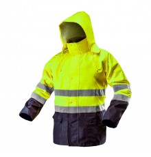Рабочая куртка Neo Tools 81-720 с повышенной видимостью, водостойкая, Oxford 300D XL