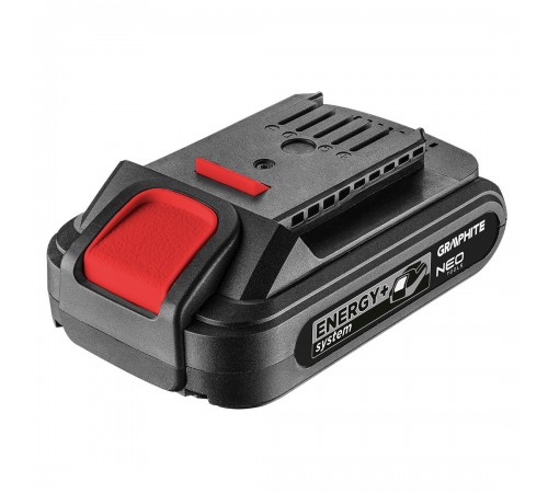 Аккумуляторная батарея Graphite 58G001 Energy+ 18 В, Li-Ion, емкостью 2,0 Ач
