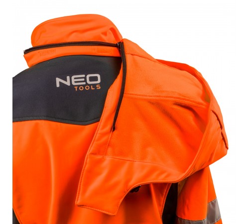 Куртка Neo Tools 81-701 Softshell повышенной видимости, водо- и ветронепроницаемая L