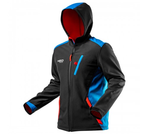 Куртка NEO Tools 81-558 Softshell, водо- и ветронепроницаемая, с флисовым утеплителем L