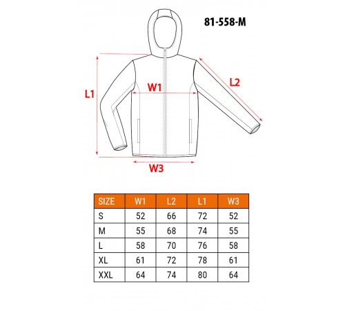 Куртка NEO Tools 81-558 Softshell, водо- и ветронепроницаемая, с флисовым утеплителем L
