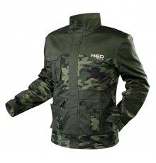 Рабочая куртка Neo Tools 81-211 CAMO, хлопок и полиэстер L