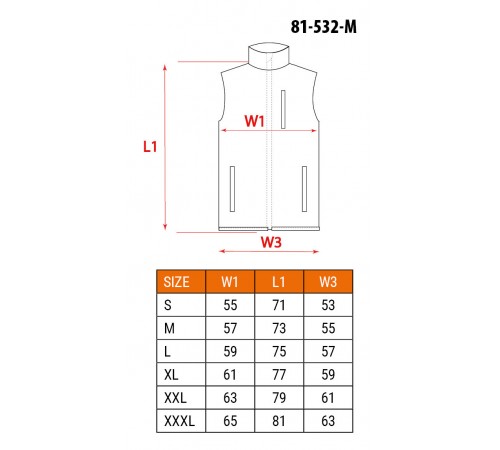 Рабочая безрукавка Neo Tools 81-532 softshell S