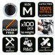 Нитриловые перчатки черные Neo Tools 97-691 , 100 штук — Защита от химикатов XL