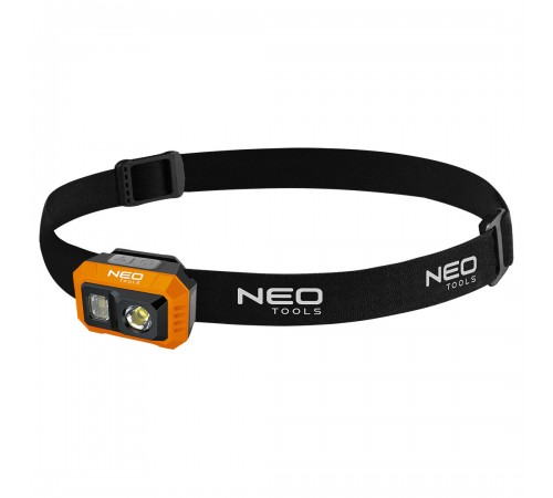 LED налобный фонарь Neo Tools 99-115 500 лм с сенсором и красным светом