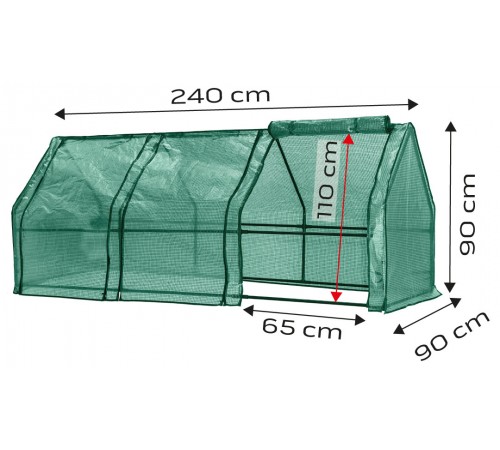 Теплица NEO Tools 15-911 240x90x90 см, пленка ПЭ 135 г, металлический каркас